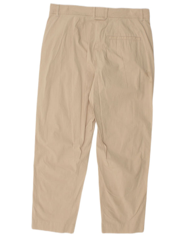 Cos Pantalon court droit taille haute pour femme EU 38 Medium W30 L25 Beige