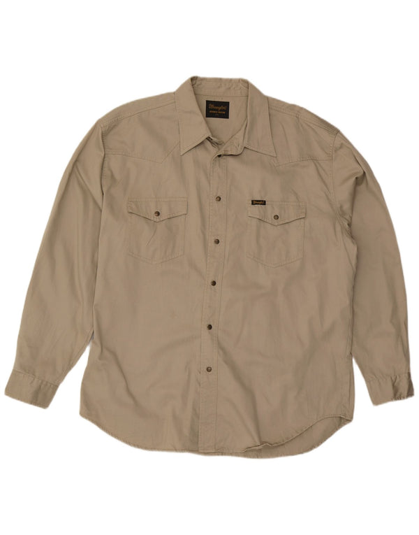 Wrangler Chemise Homme 2XL Coton Beige