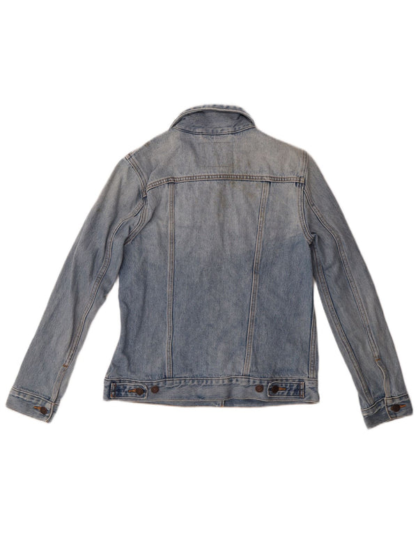 LEVI'S Veste en Jean Femme UK 10 Petit Bleu Coton