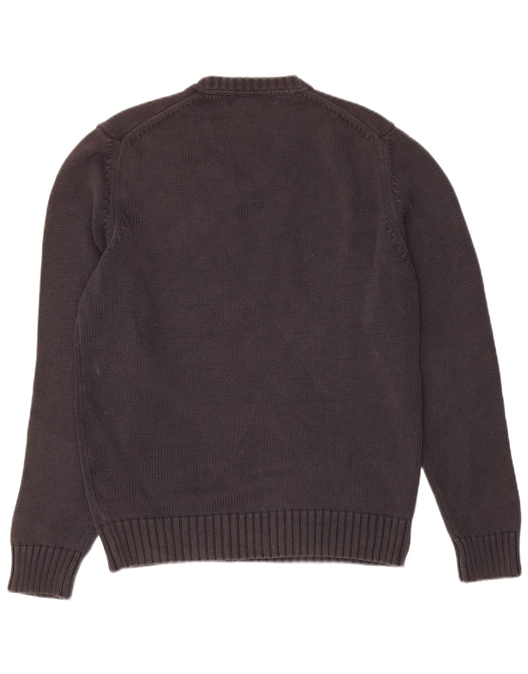 Zara Pull Col V Homme Bleu Marine Moyen