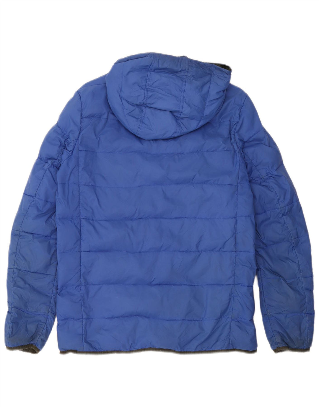 Armani Junior Veste matelassée à capuche Garçon 15-16 ans Bleu Polyamide