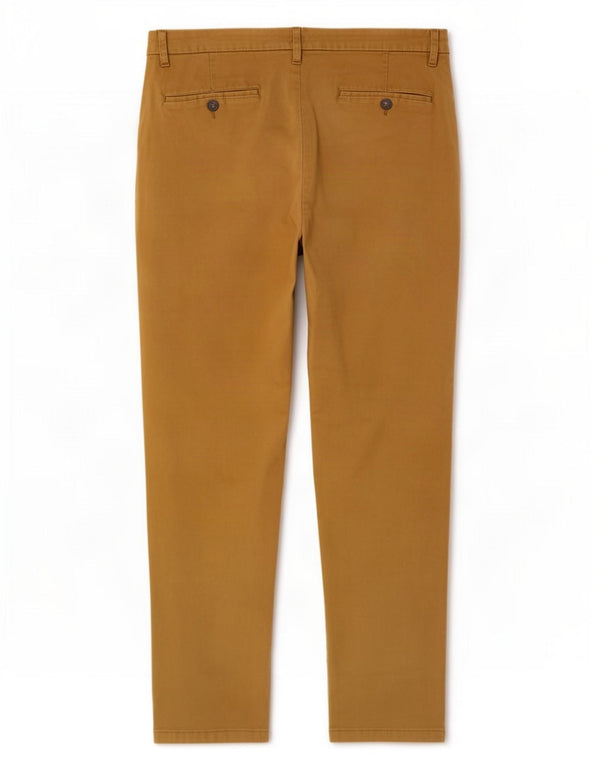 Marks & Spencer Pantalon Chino Slim Homme W36 L31 Marron Coton