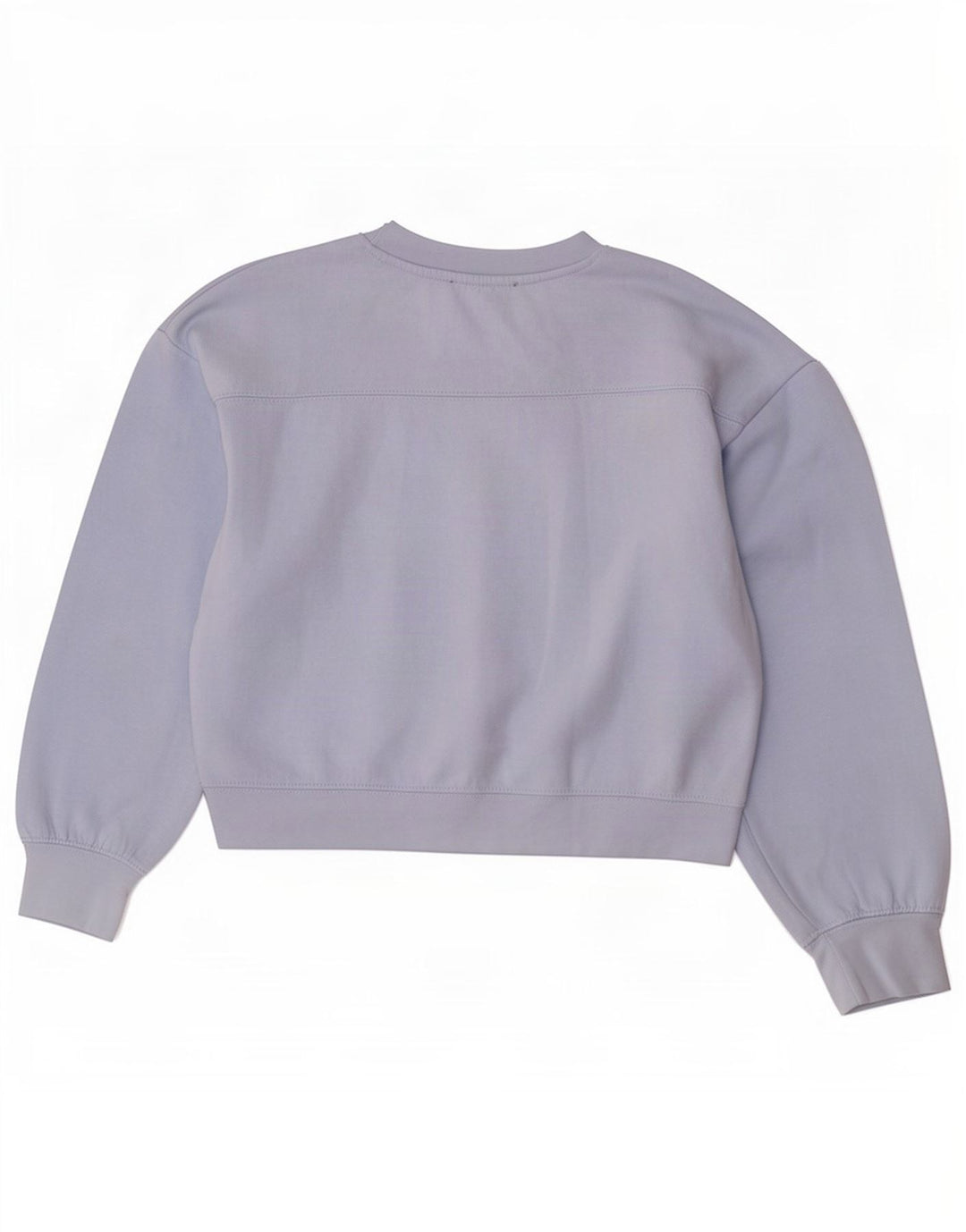 Zara Womens Crop Oversize Sweatshirt Jumper UK 10 Petit Bleu Polyester