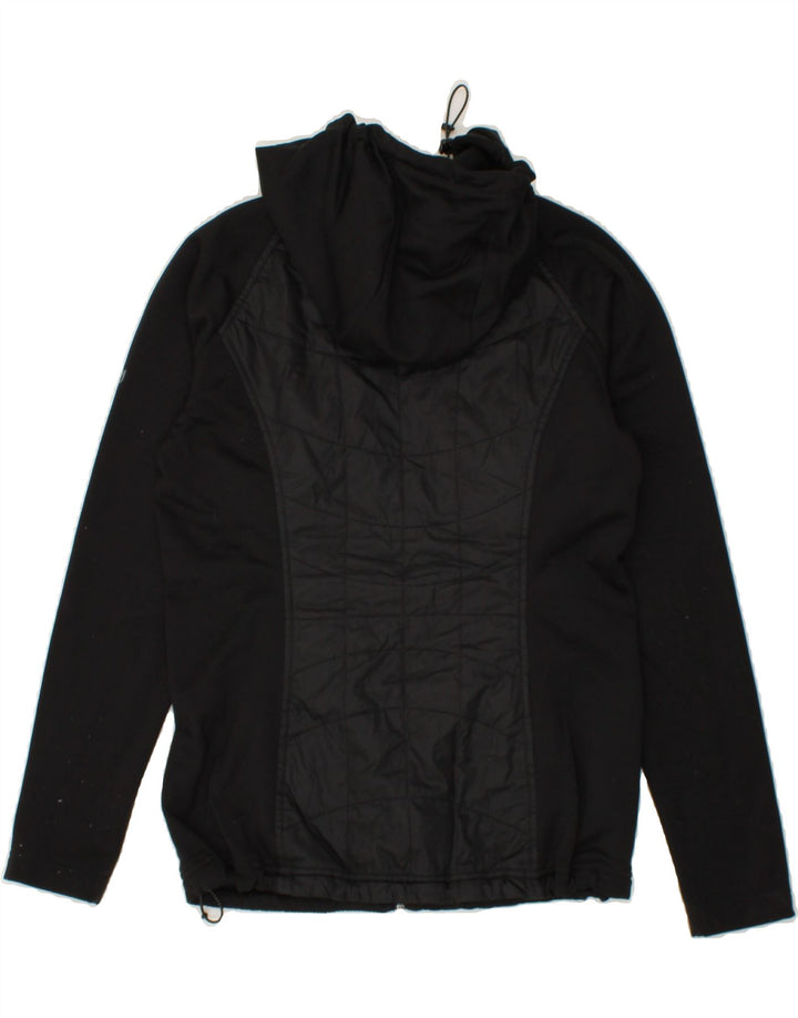 EDDIE BAUER Womens Hooded Bomber Jacket UK 14 Medium Black Polyester Vintage Eddie Bauer and Second-Hand Eddie Bauer from Messina Hembry 