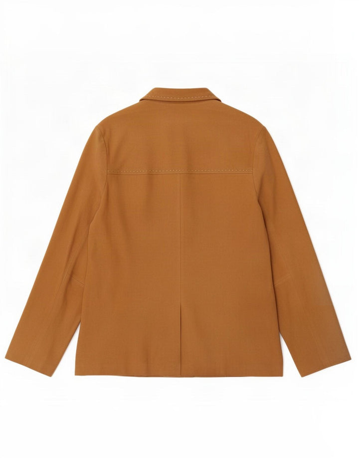 Les Marées Veste En Daim Femme IT 44 Cuir Beige Moyen