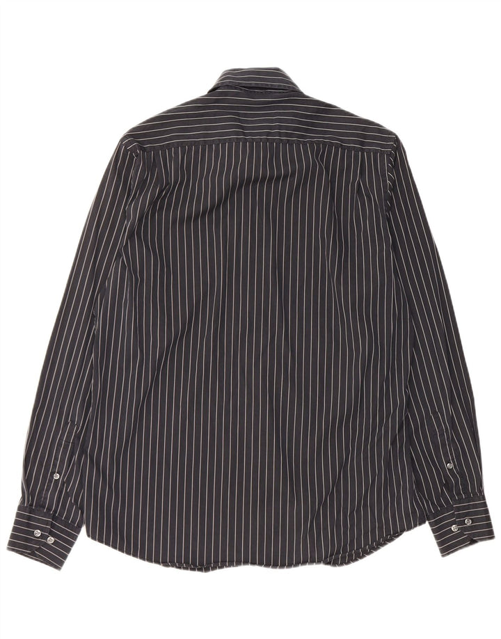 Massimo Dutti Chemise Homme Rayé Noir Moyen