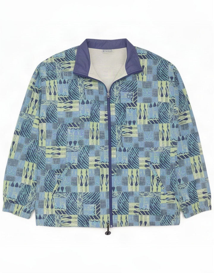 Sergio Tacchini Veste De Survêtement Homme IT 48 Bleu Moyen Patchwork