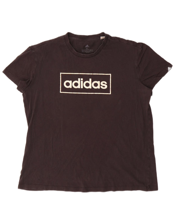 Adidas T-shirt graphique pour femme UK 20/22 XL Noir