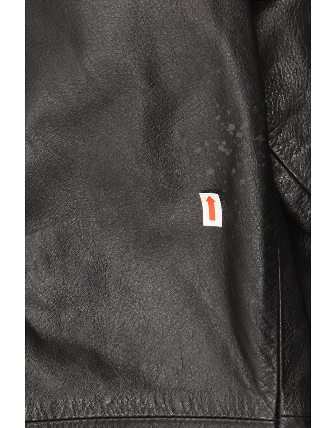 VINTAGE Veste en cuir homme IT 50 Grand cuir noir