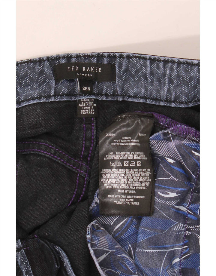 Ted Baker Jean Slim Homme W36 L32 Bleu Marine Coton