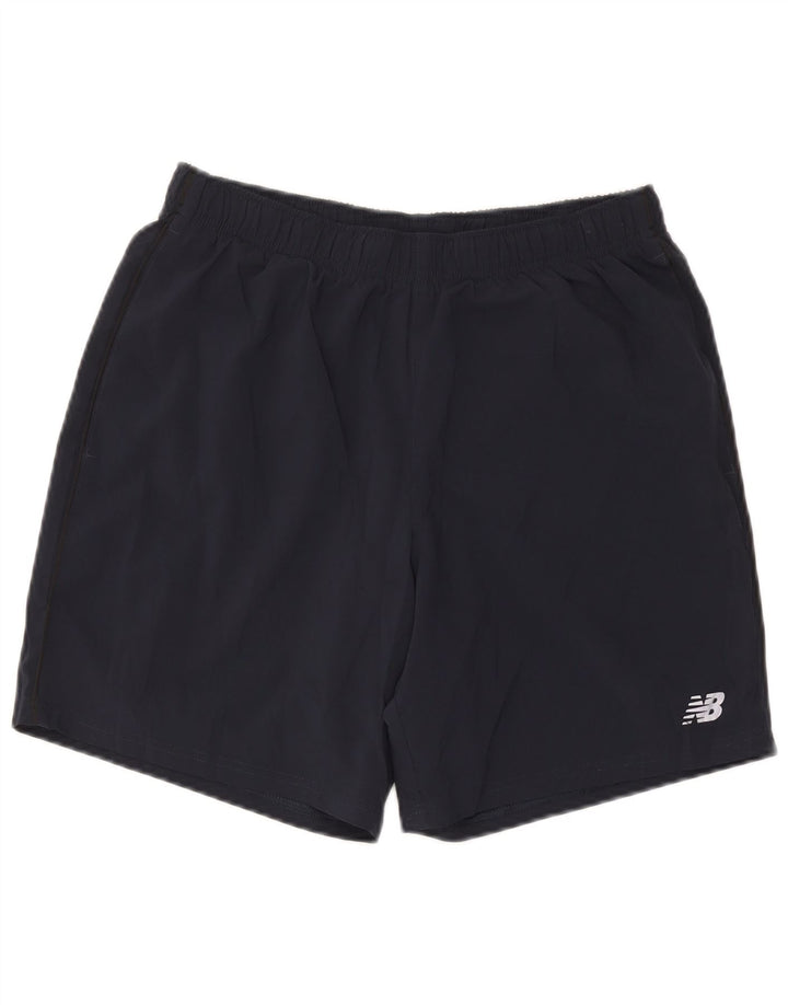 New Balance Short de Sport Homme Bleu Marine Moyen