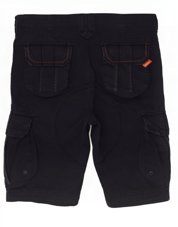 Superdry Short Cargo Homme Moyen W32 Bleu Marine Coton