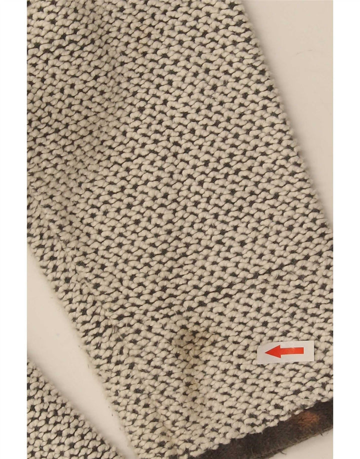 Weird Fish Sweat-shirt à col zippé pour homme en coton gris Taille L
