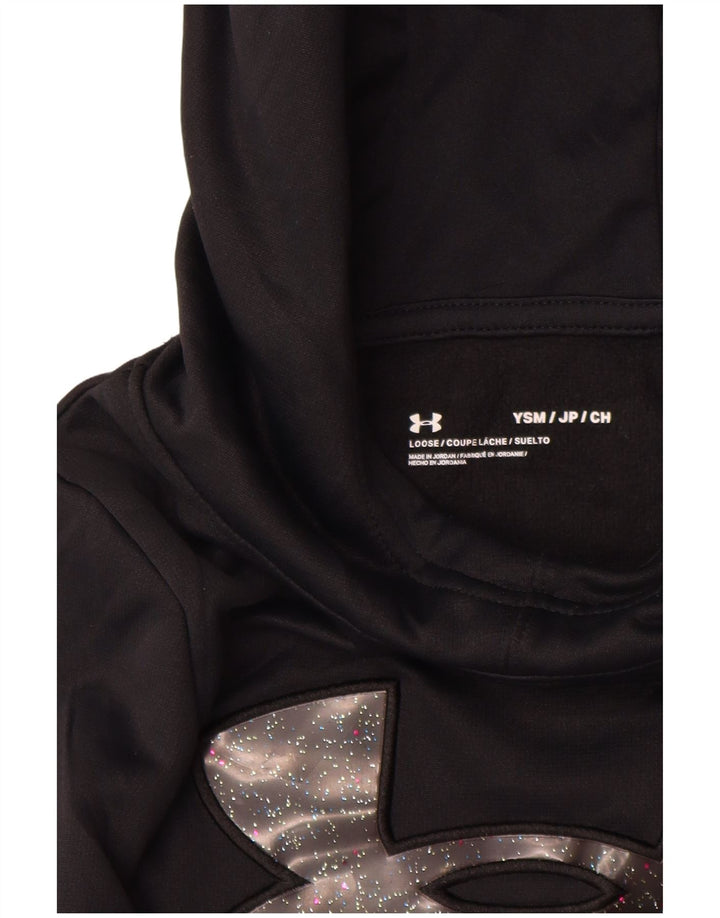 UNDER ARMOUR Pull à capuche graphique pour filles 7-8 ans Petit Noir Polyester