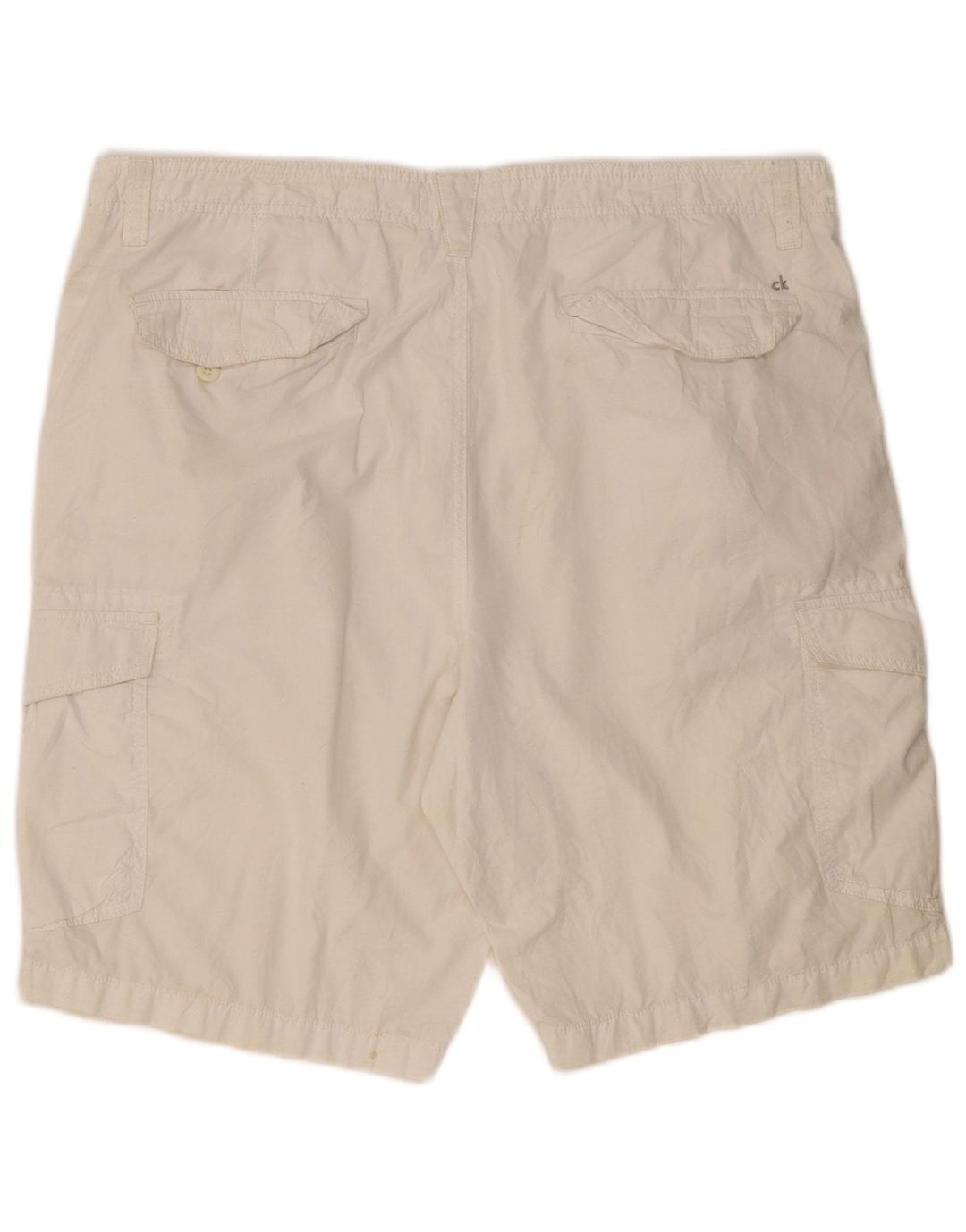 Calvin Klein Short Cargo Homme W40 XL Coton Blanc