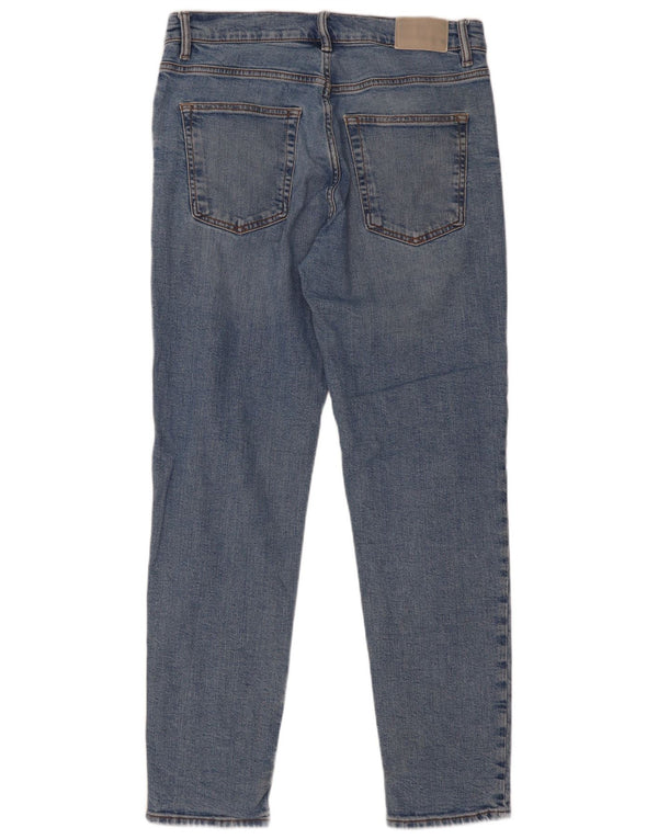 Zara Jean Slim Homme EU 42 Large W32 L31 Bleu Coton
