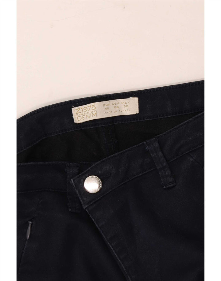Zara Jean Slim Femme EU 40 Moyen W30 L28 Bleu Marine