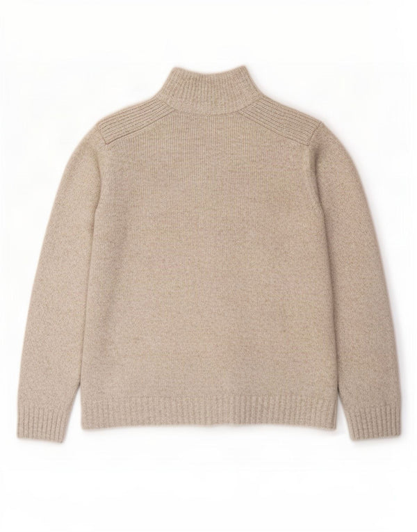 Marks & Spencer Pull Cardigan Homme Grand Acrylique Moucheté Beige