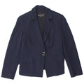 Emporio Armani Veste blazer à 1 bouton pour femme UK 10 Small Bleu marine