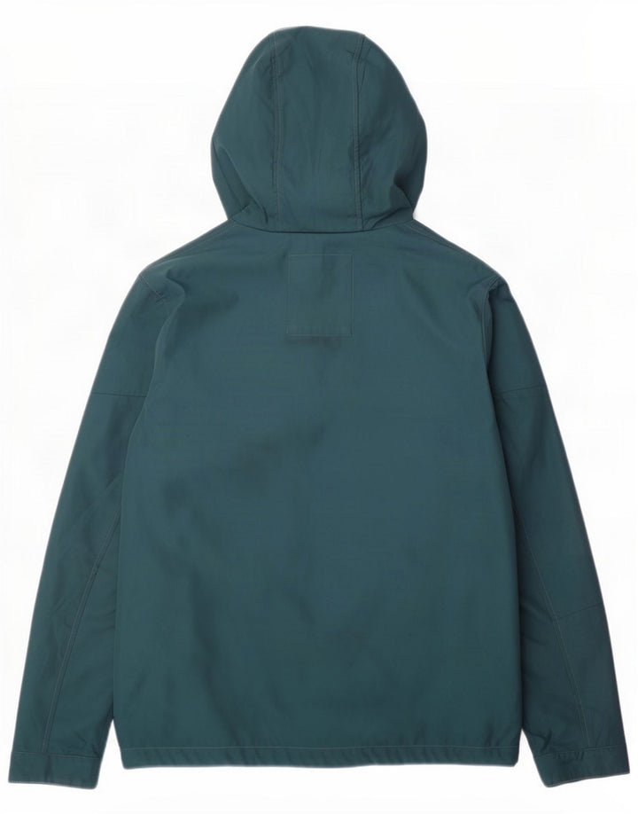 Jack & Jones Veste coupe-vent à capuche pour homme UK 38 Bleu moyen Polyester