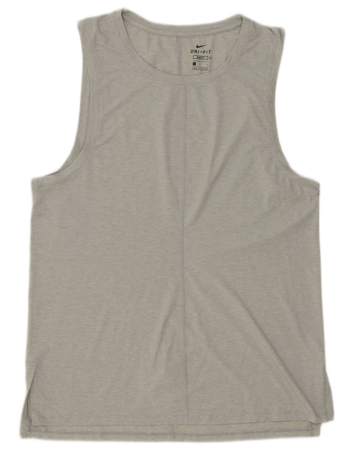Nike Hommes Dri Fit Slim Débardeur Grand Gris Polyester