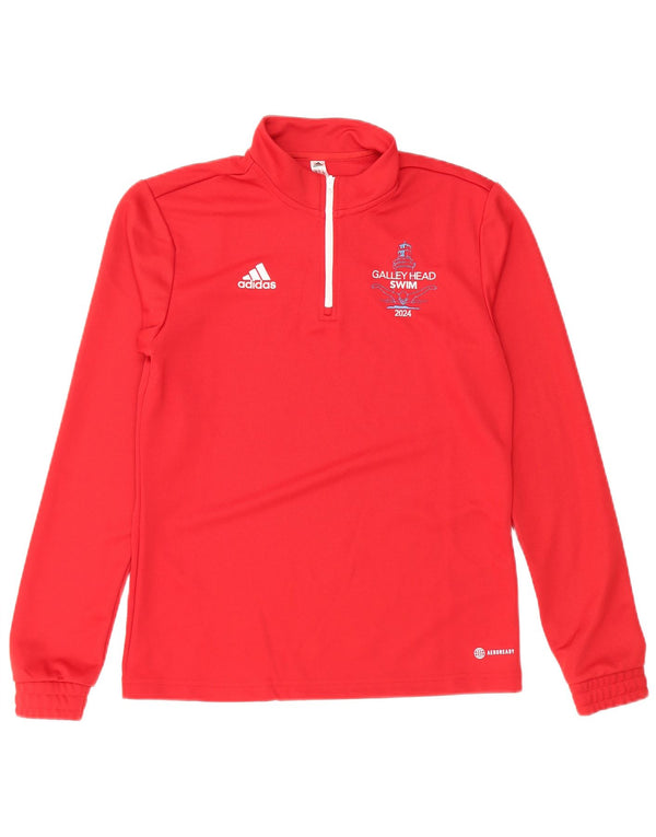 ADIDAS Haut de survêtement Aeroready Graphic pour femme UK 12/14 Rouge moyen