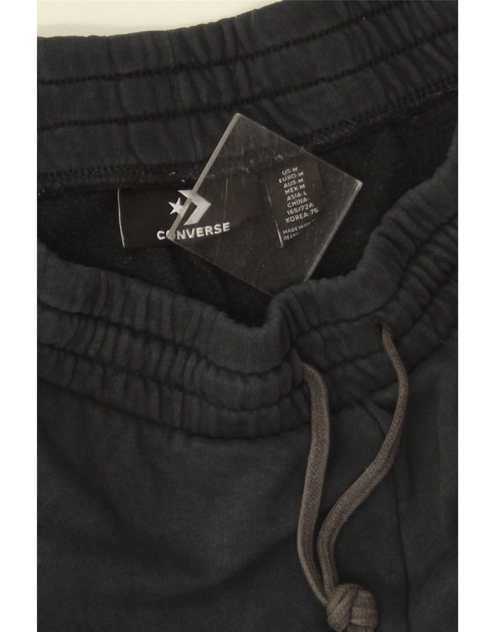 Converse Pantalon de survêtement pour femme en coton noir moyen UK 42