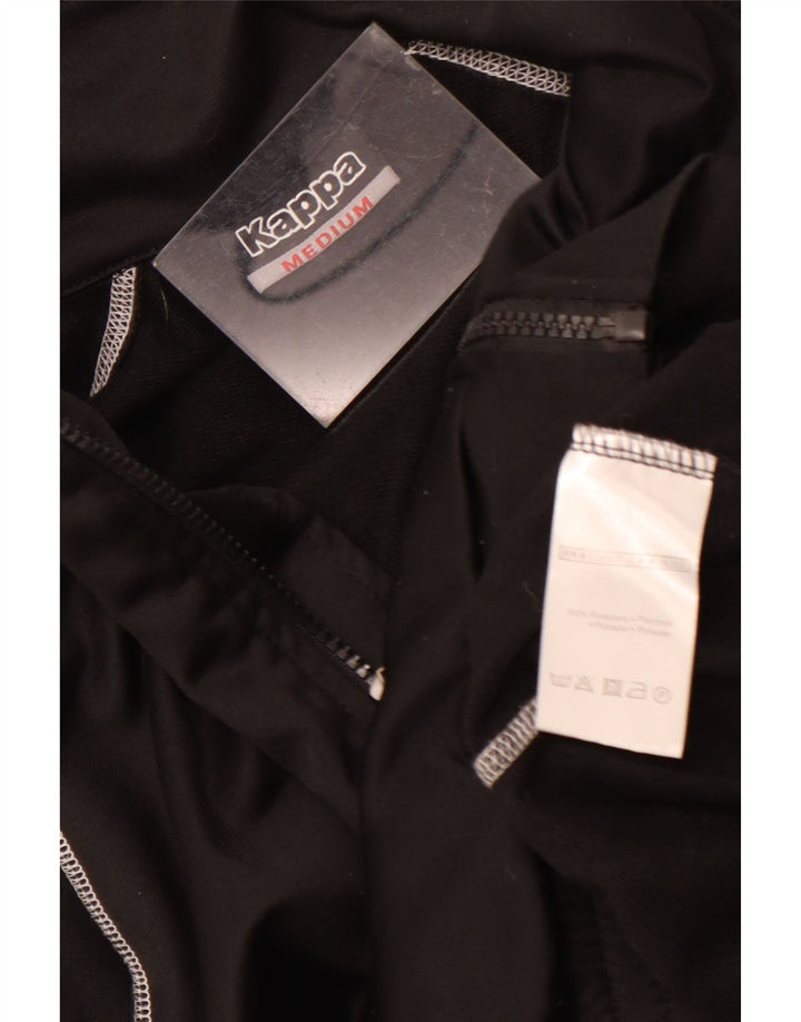 Kappa Veste de Survêtement Graphique Homme Noir Moyen Polyester