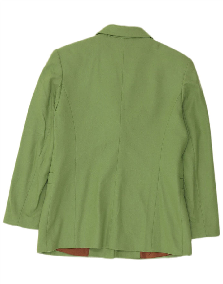 Lancetti Veste Blazer 3 Boutons Femme IT 46 Large Vert