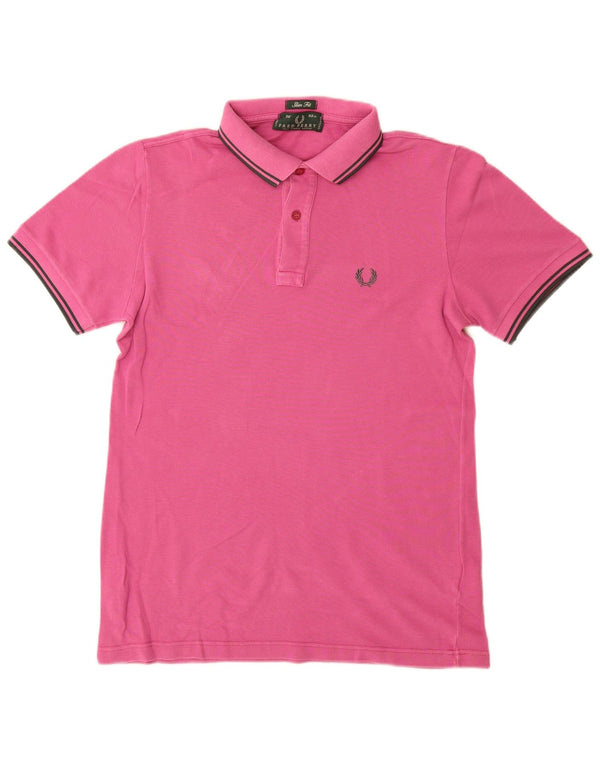 Fred Perry Polo Slim Fit Homme Petit Rose Coton