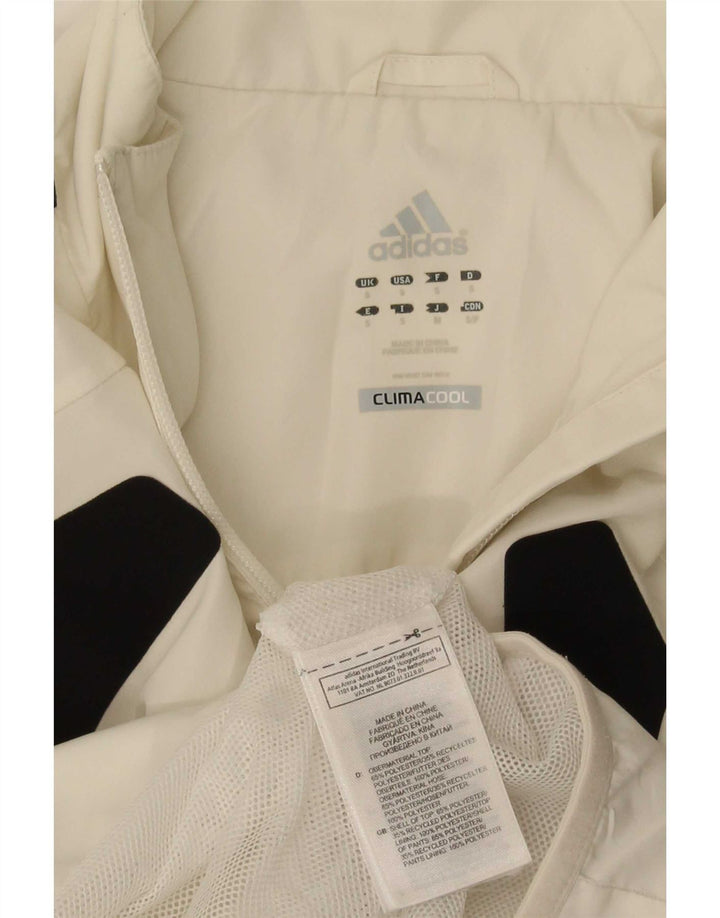 Adidas Hommes Climacool Survêtement Top Veste Petit Blanc Colorblock