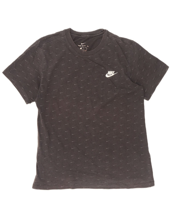 Nike T-shirt graphique pour homme en coton noir Taille S