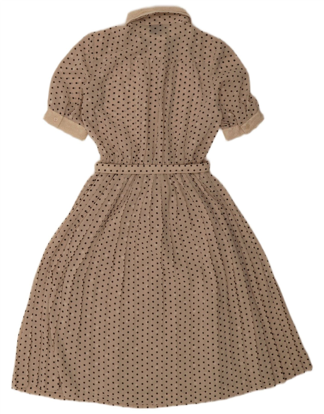 Your Sixth Sense Robe trapèze pour femme IT 44 Polyester à pois beige moyen