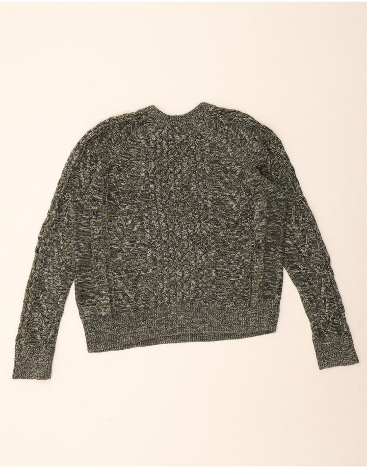 Gap Pull surdimensionné à col rond pour femme UK 16 Grand gris moucheté
