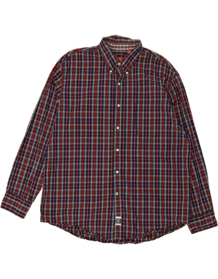 IZOD Mens Shirt XL Multicoloured Check Cotton Vintage Izod and Second-Hand Izod from Messina Hembry 
