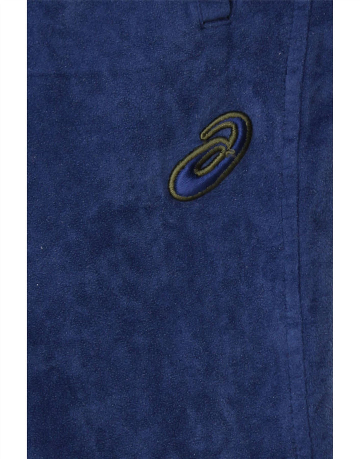 ASICS Pantalon de survêtement en polaire pour hommes, grand, bleu marine