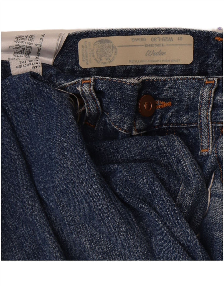 Diesel Short en jean large W29 pour homme en coton bleu moyen