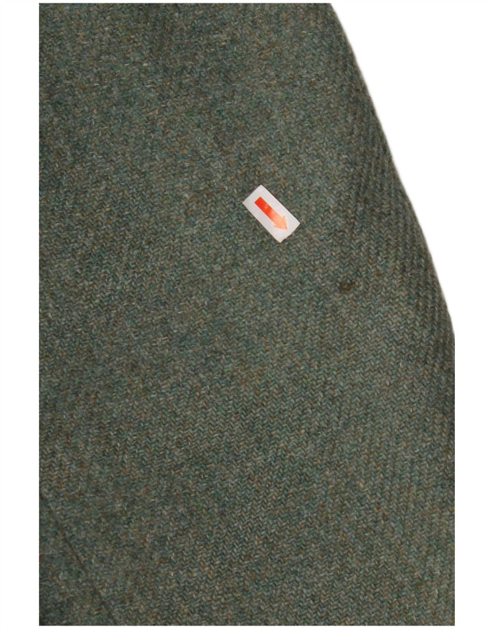 BURTON Veste blazer sur mesure à 2 boutons pour homme UK 38 Laine vierge vert moyen