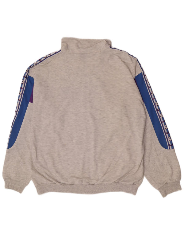 Lotto Veste de survêtement graphique pour homme UK 40/42 Large Gris Colorblock