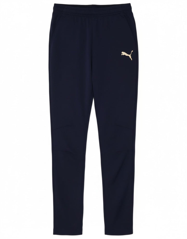 Puma Pantalon de Survêtement Garçon 15-16 ans Bleu Marine Polyester
