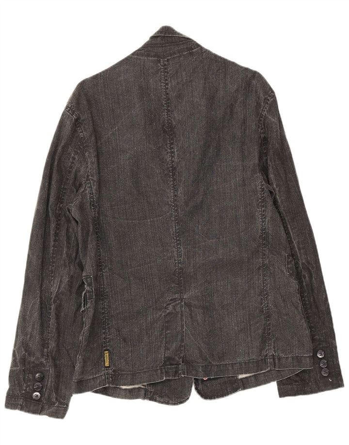 Armani Jeans Veste Blazer 3 Boutons Denim Homme IT 50 Lin Gris Moyen