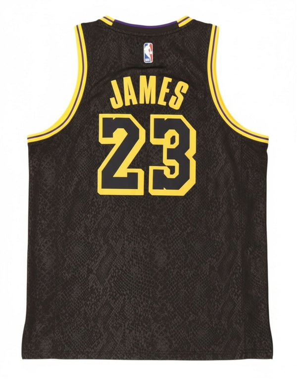 Nike Mens Los Angeles Lakers Graphic Débardeur Grand Noir Imprimé Animal