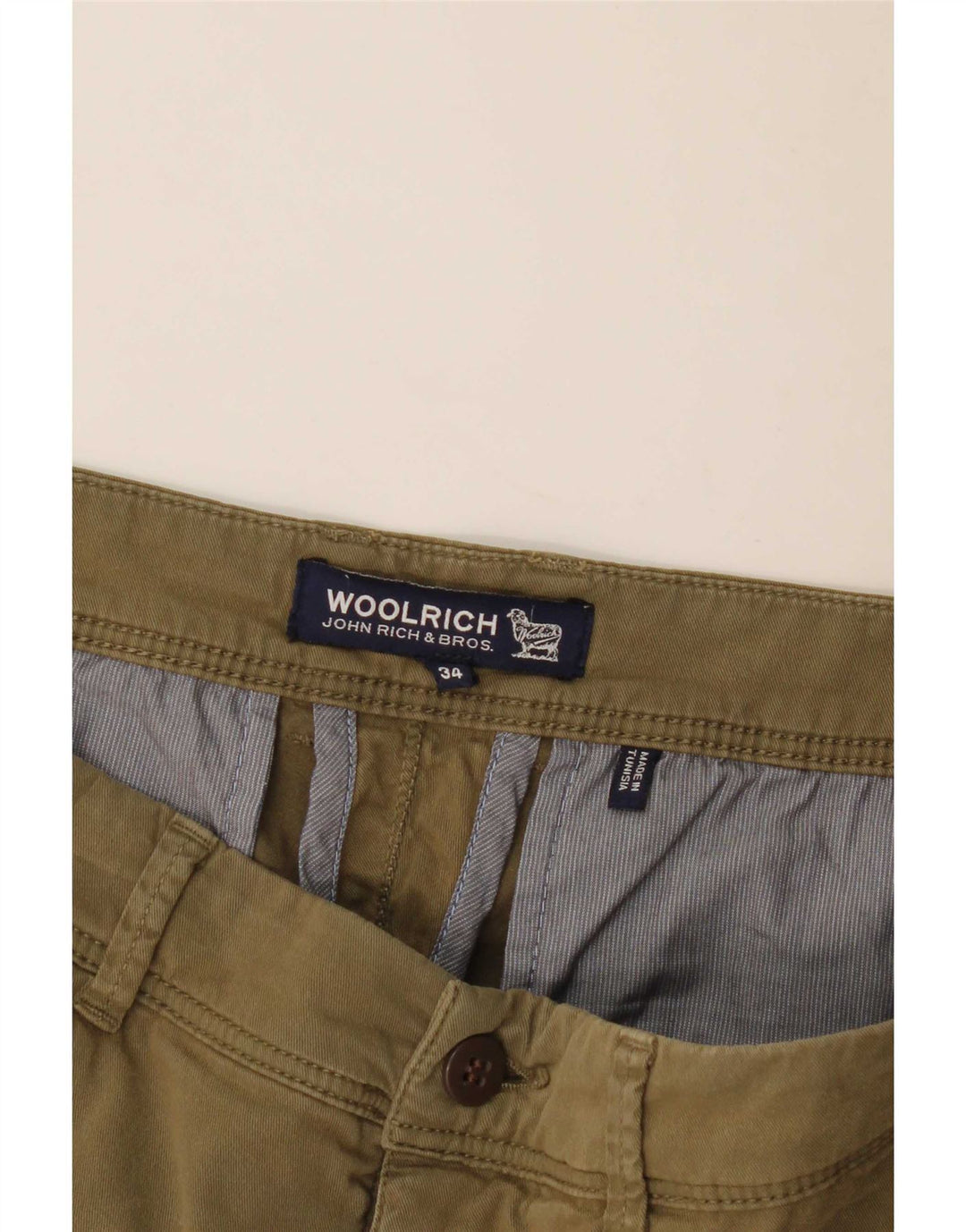 Woolrich Short Chino Homme W34 Large Kaki
