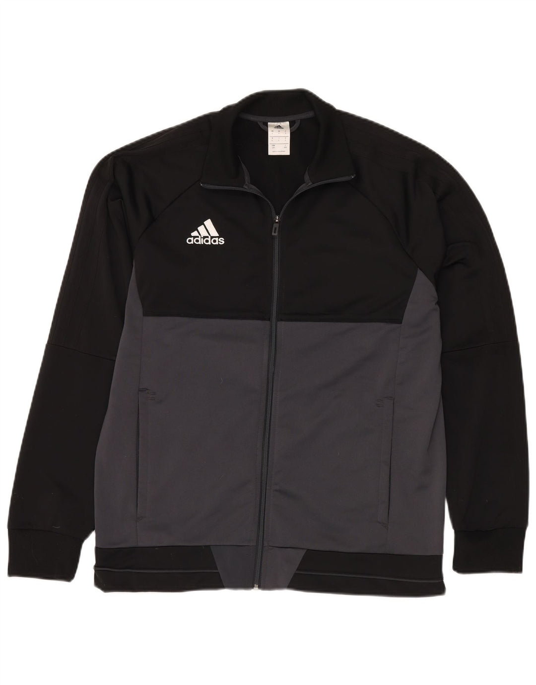 ADIDAS Veste de survêtement pour homme Large Noir Colorblock Polyester