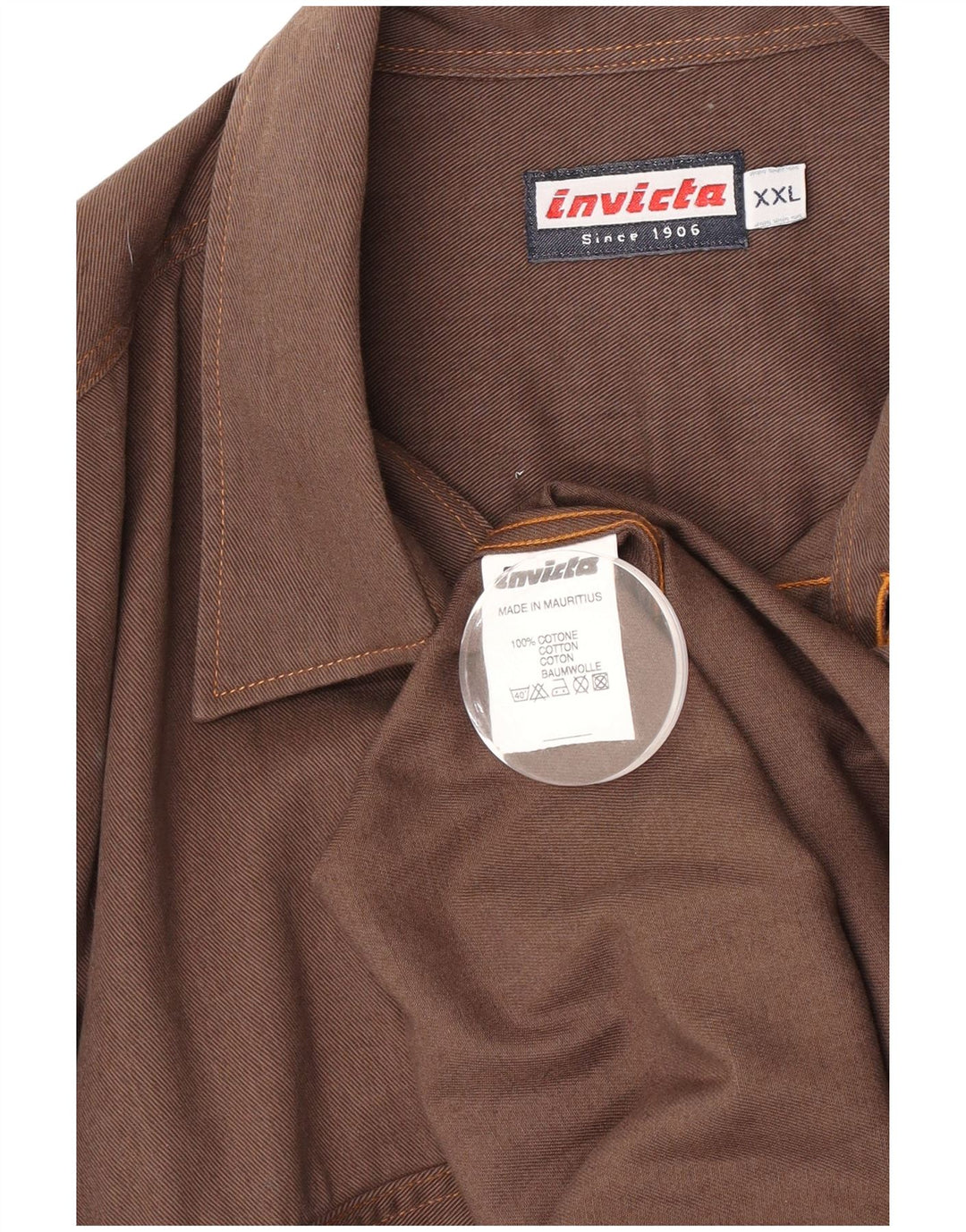 Chemise Homme Invicta 2XL Coton Marron