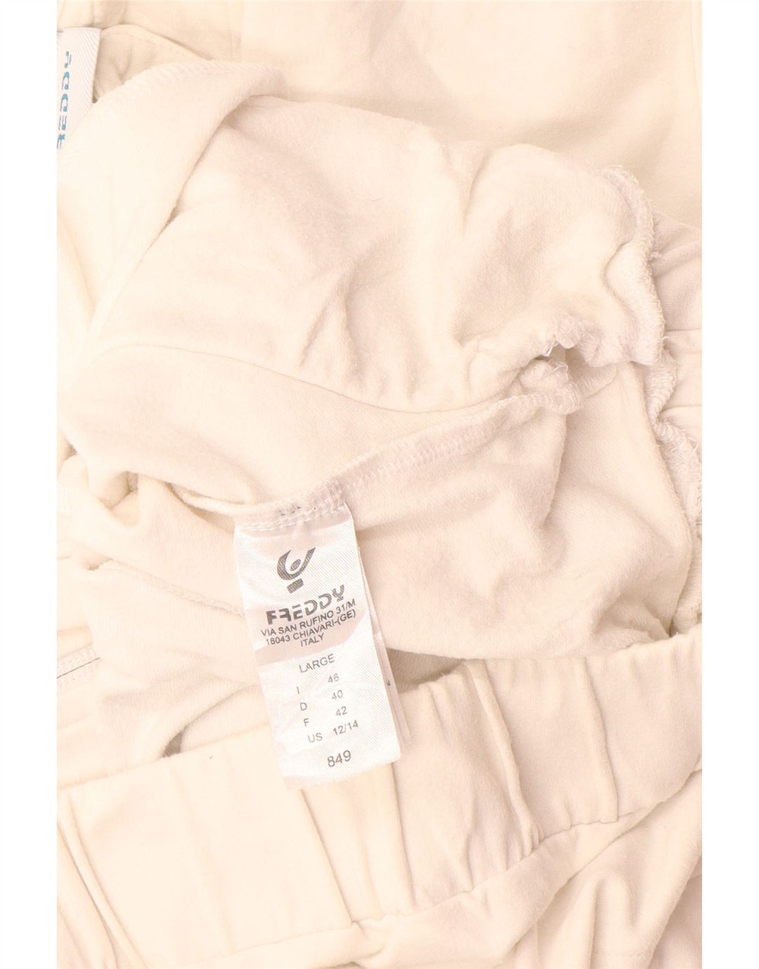 Freddy Veste de survêtement pour femme IT 46 Large Blanc Colourblock Coton
