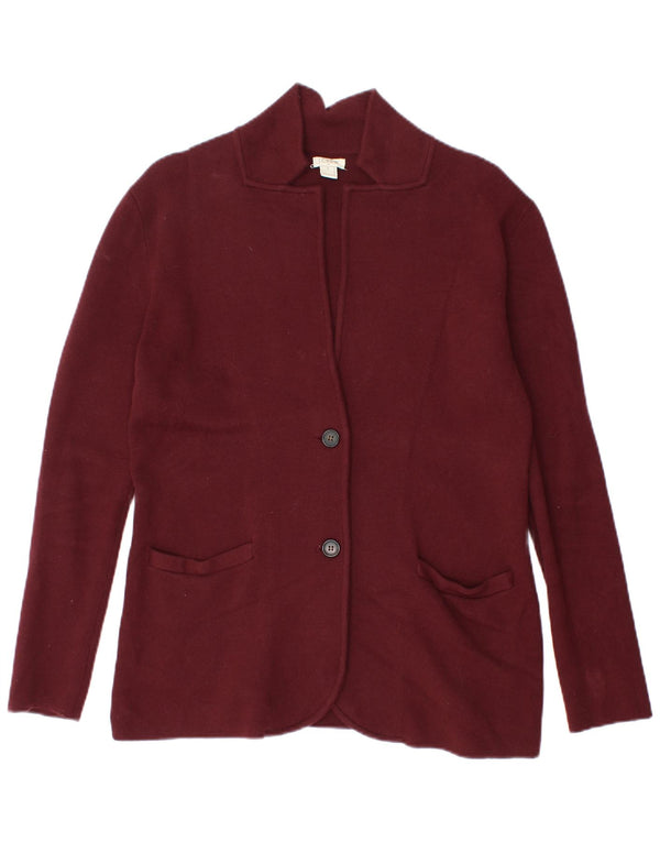 J. Crew Veste blazer à 2 boutons pour femme UK 10 Petit coton bordeaux