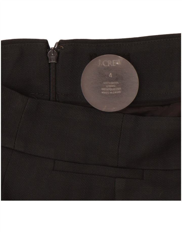 J. Crew Jupe droite pour femme US 4 Small W28 Laine noire
