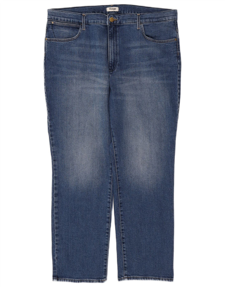 WRANGLER Jean droit homme W36 L30 bleu coton