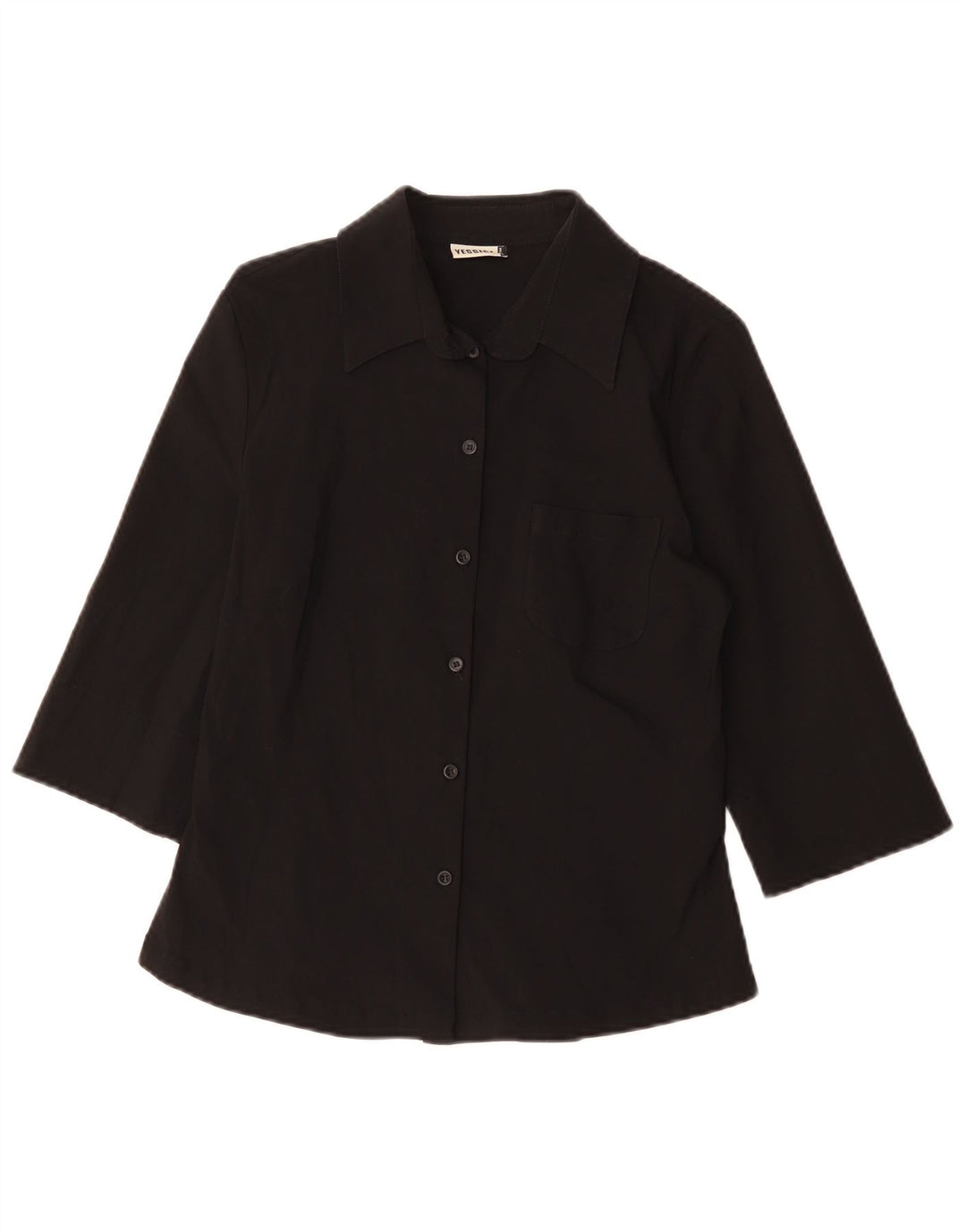 YESSICA Chemisier à manches 3/4 pour femme EU 38 Viscose noir moyen